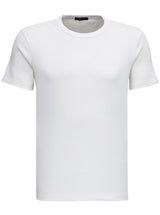 White Cotton Crew Neck T-shirt Man Tom Ford - Men