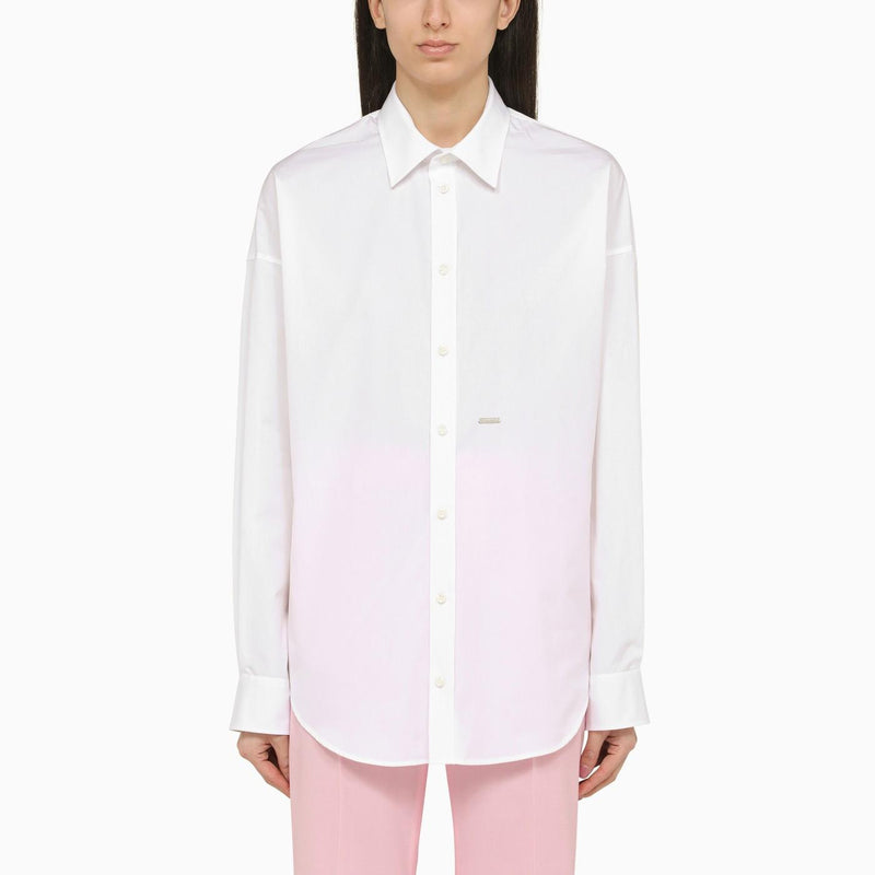 Dsquared2 White Cotton Bib Shirt - Women