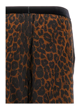 Tom Ford Reflected Leopard Print On Stretch Silk Satin Pj Pants - Women