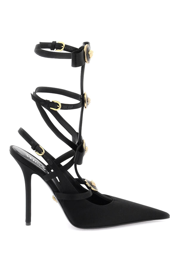 Versace Slingback Pumps With Gianni Ribbon Bows - Women