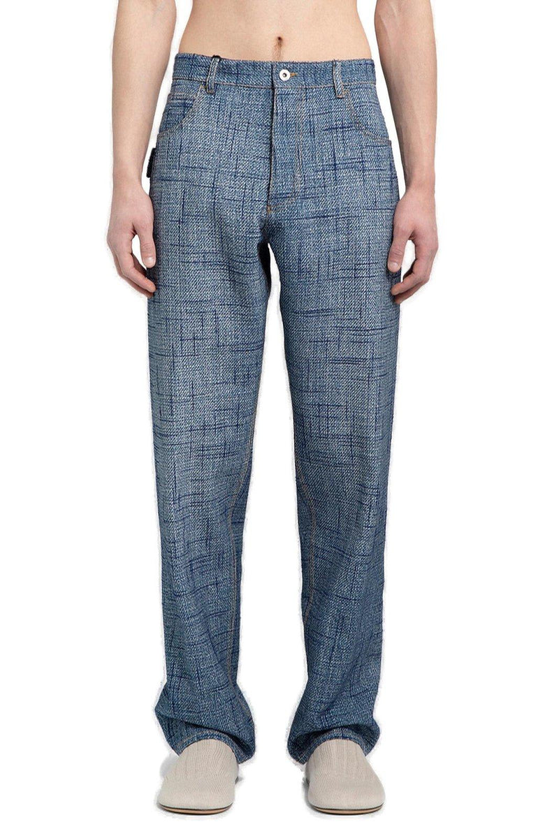 Bottega Veneta Textured Denim Trousers - Men