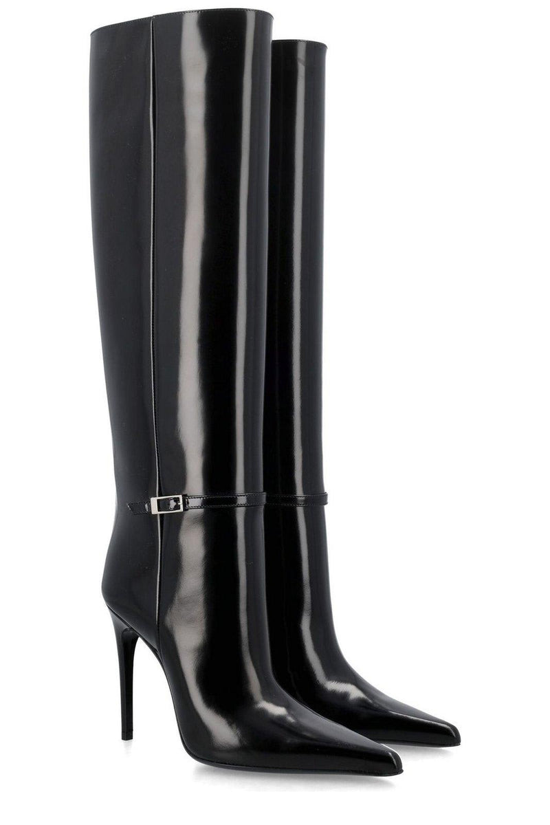 Saint Laurent Vendome Buckle Detailed Boots - Women