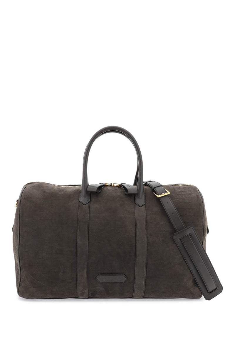 Tom Ford Suede Duffle Bag - Men