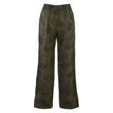 Golden Goose Motif Embroidered Wide Leg Pants - Women