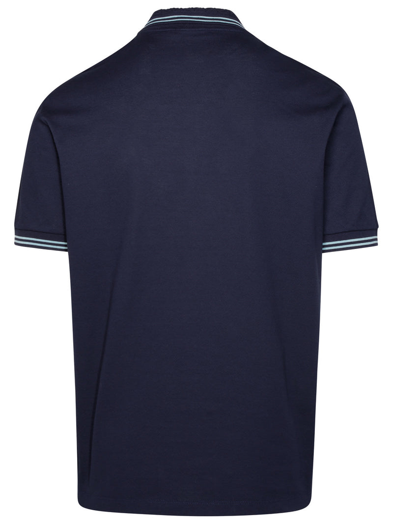 Versace medusa Blue Cotton Polo Shirt - Men