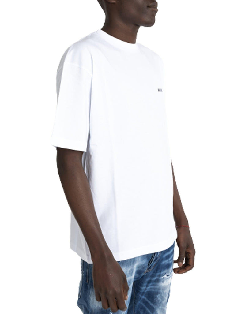 Balenciaga White T-shirt Logo Medium Fit - Men - Piano Luigi