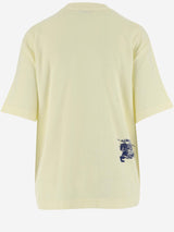 Burberry Cotton Terry T-shirt With Ekd - Women