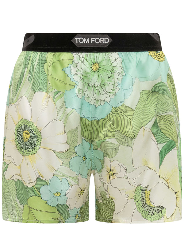 Tom Ford Shorts With Floral Decoration - Women