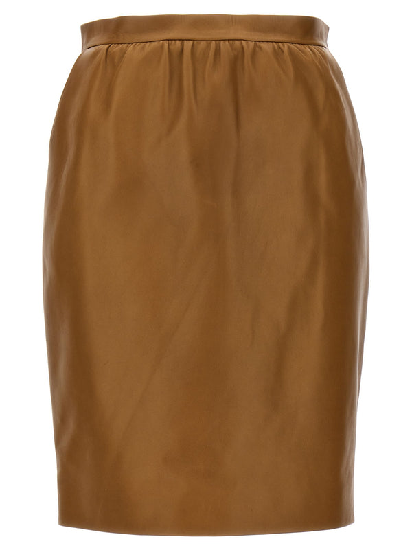 Saint Laurent Leather Skirt - Women