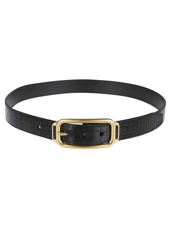 Tom Ford Printed Alligator Stadium Buckle Belt - Men