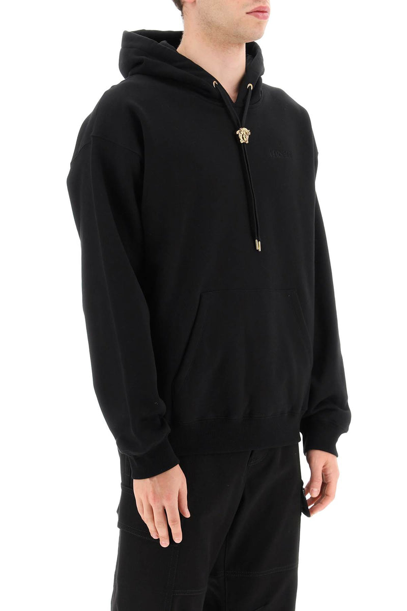 Versace Black Cotton Sweatshirt - Men