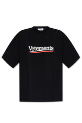 VETEMENTS Logo Printed Crewneck T-shirt - Women