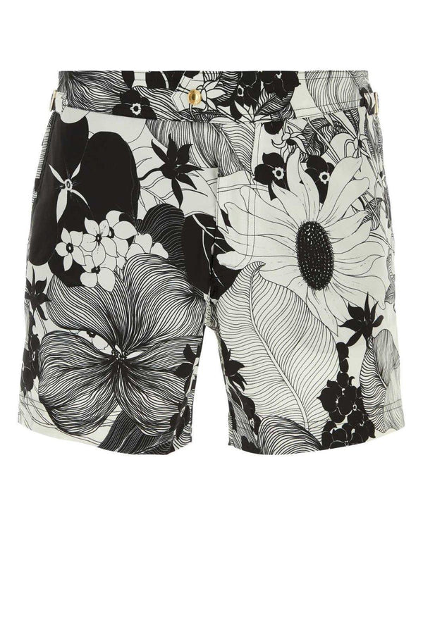 Tom Ford Allover Floral Print Swim Shorts - Men - Piano Luigi