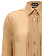 Tom Ford Pleated Plastron Shirt - Women