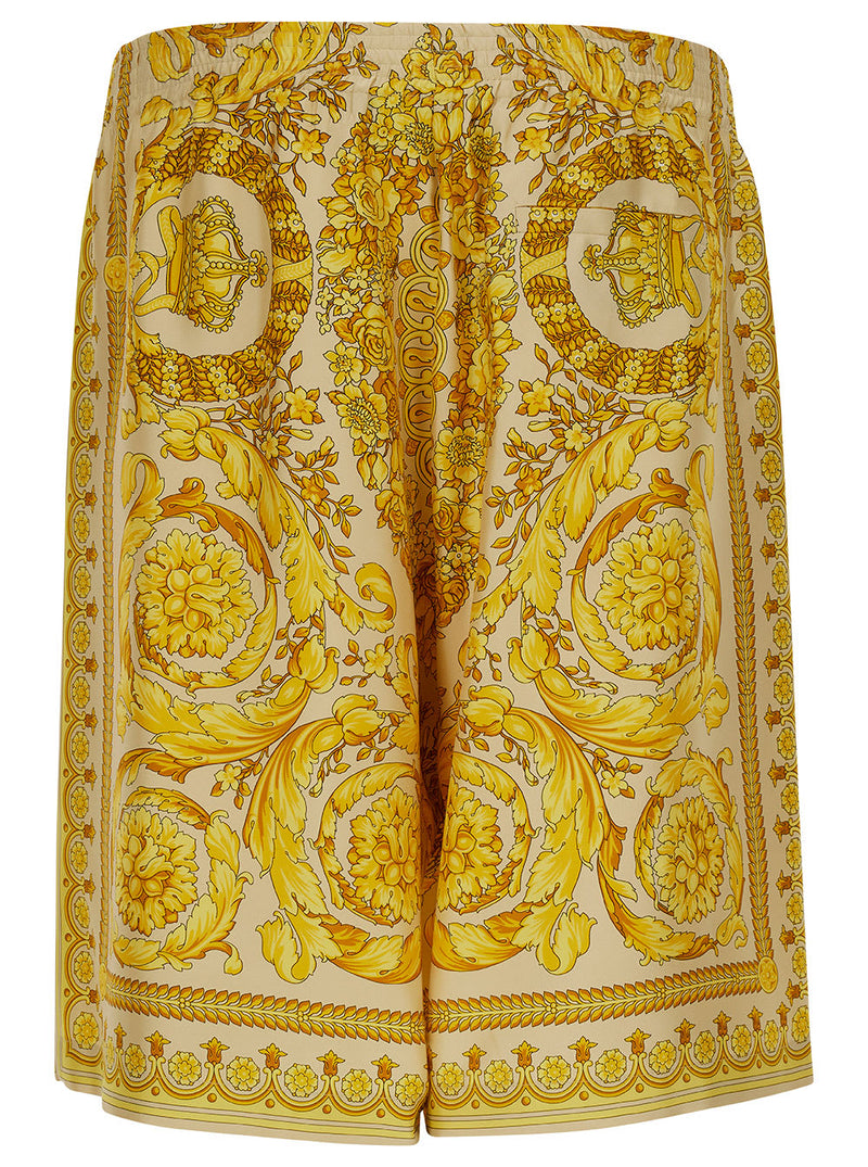 Versace Silk Barocco Champagne Print - Men