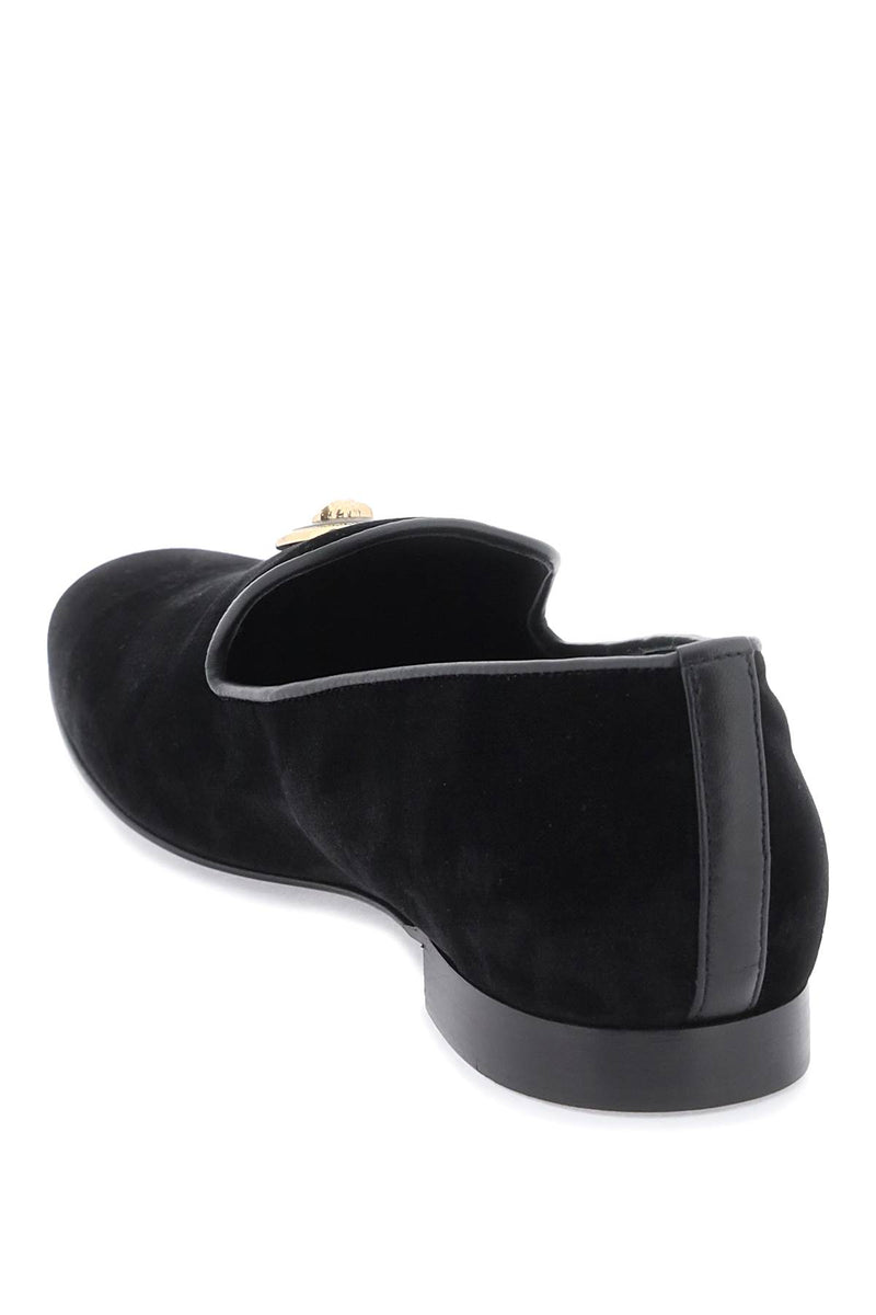 Versace Velvet Medusa Loafers - Men