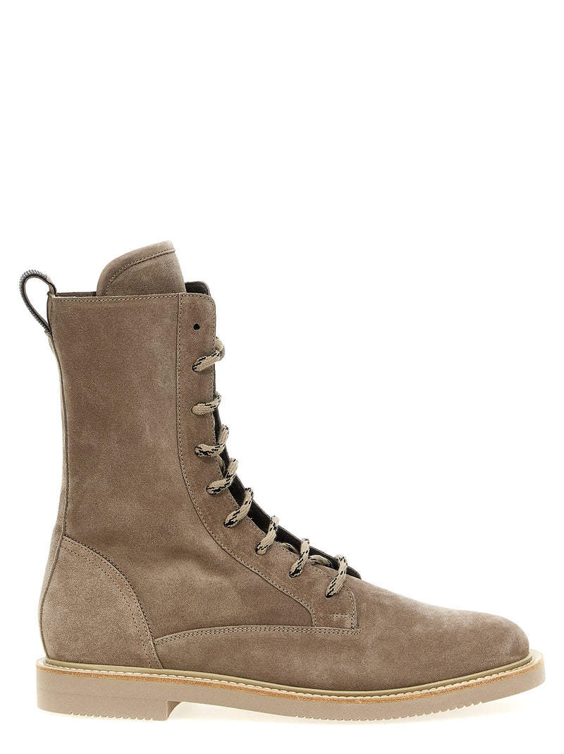 Brunello Cucinelli Suede Lace-up Boots - Women