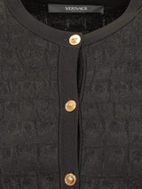 Versace Crocodile-effect Cardigan - Women