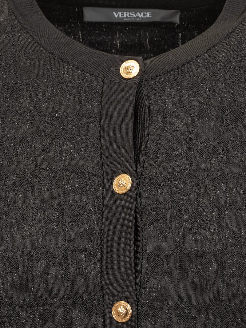 Versace Crocodile-effect Cardigan - Women