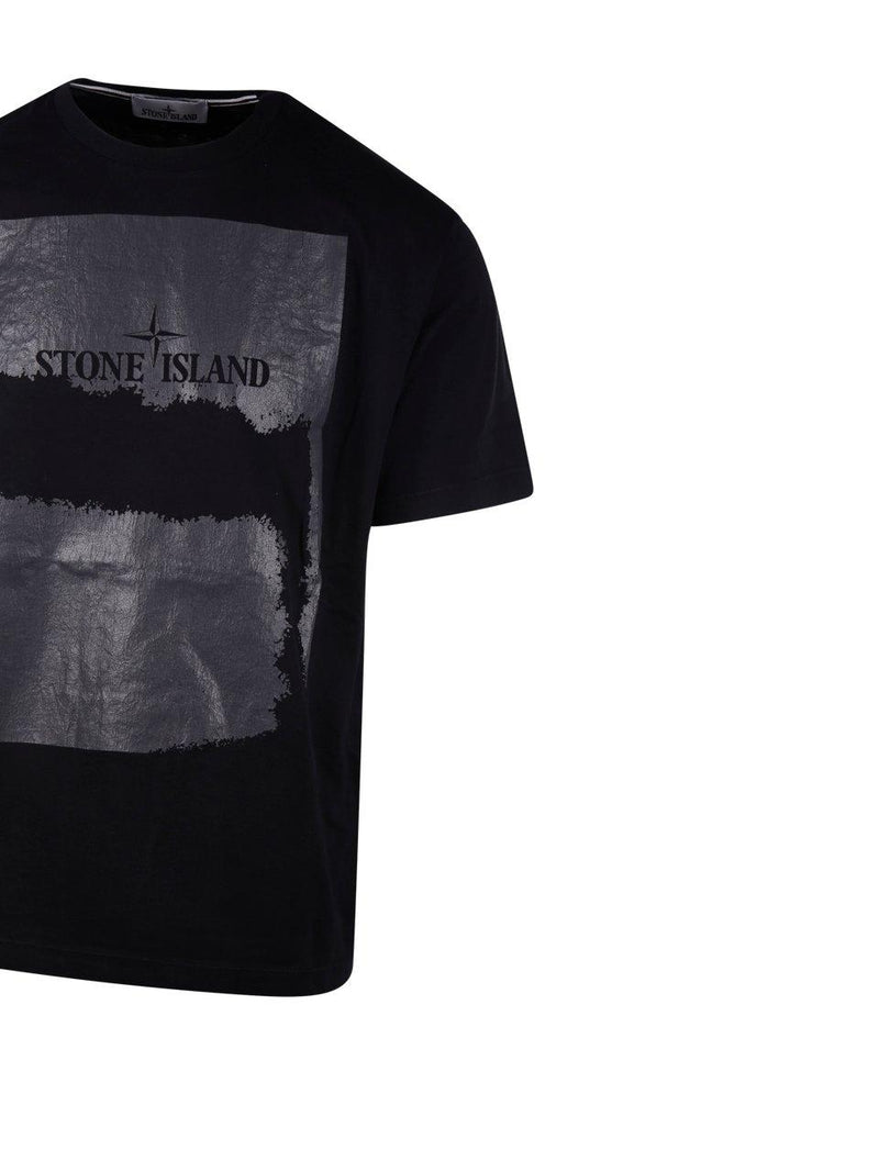 Stone Island Logo Printed Crewneck T-shirt - Men