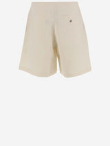 J.W. Anderson Linen Blend Logo Short Pants - Men