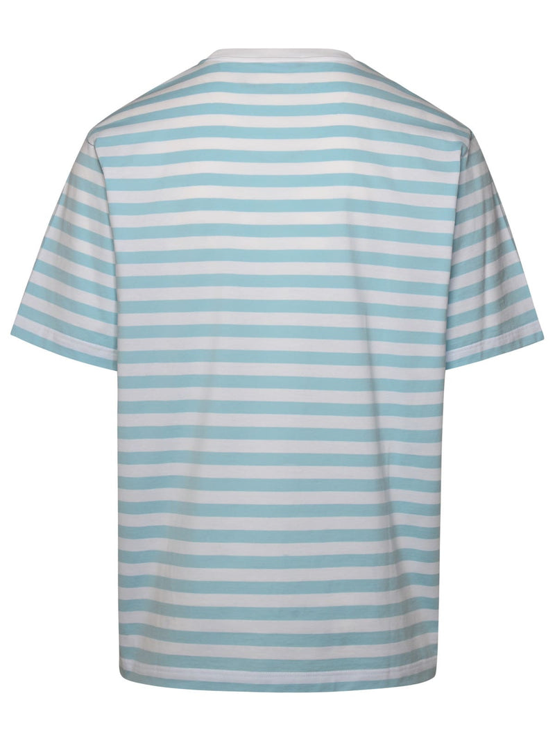 Versace Light Blue Cotton T-shirt - Men