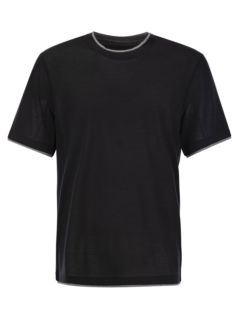 Brunello Cucinelli Silk And Cotton T-shirt - Men