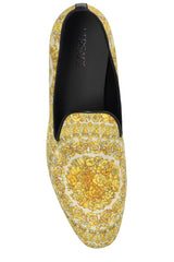 Versace Barocco Printed Slip-on Loafers - Men