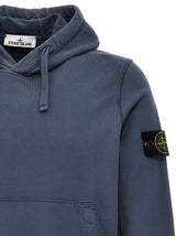 Stone Island Logo Badge Hoodie - Men