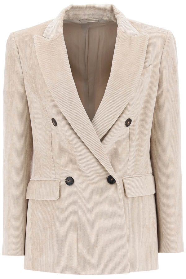 Brunello Cucinelli Double-breasted Flap Pockets Jacket - Women