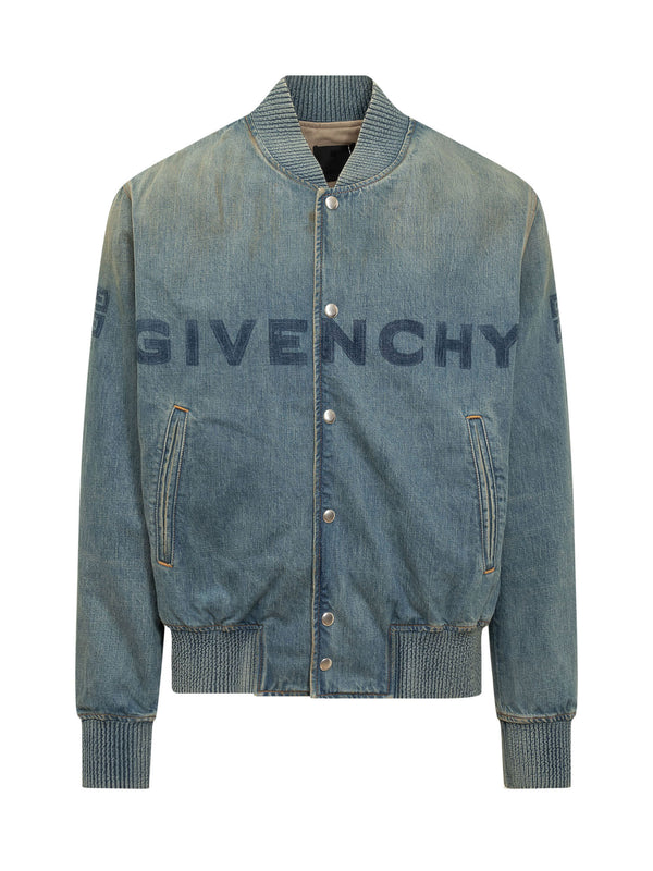 Givenchy Denim Jacket With Logo - Men