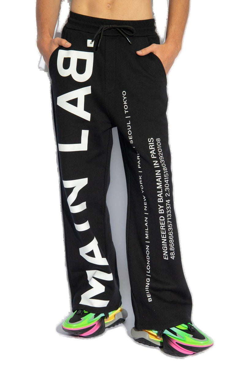 Balmain Logo Printed Track Trousers - Men