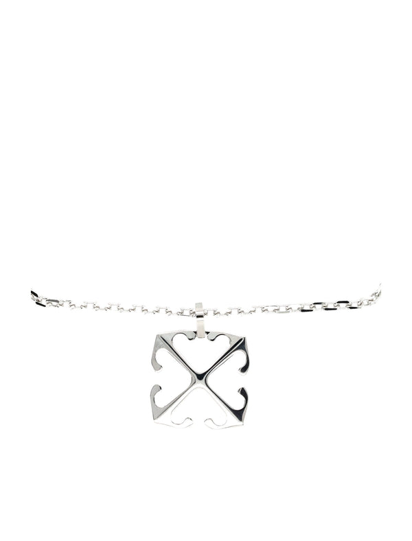 Off-White Arrow Pendant Necklace - Men