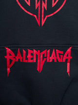 Balenciaga Round Hoodie Metal Bb Heavy Molleton - Men - Piano Luigi