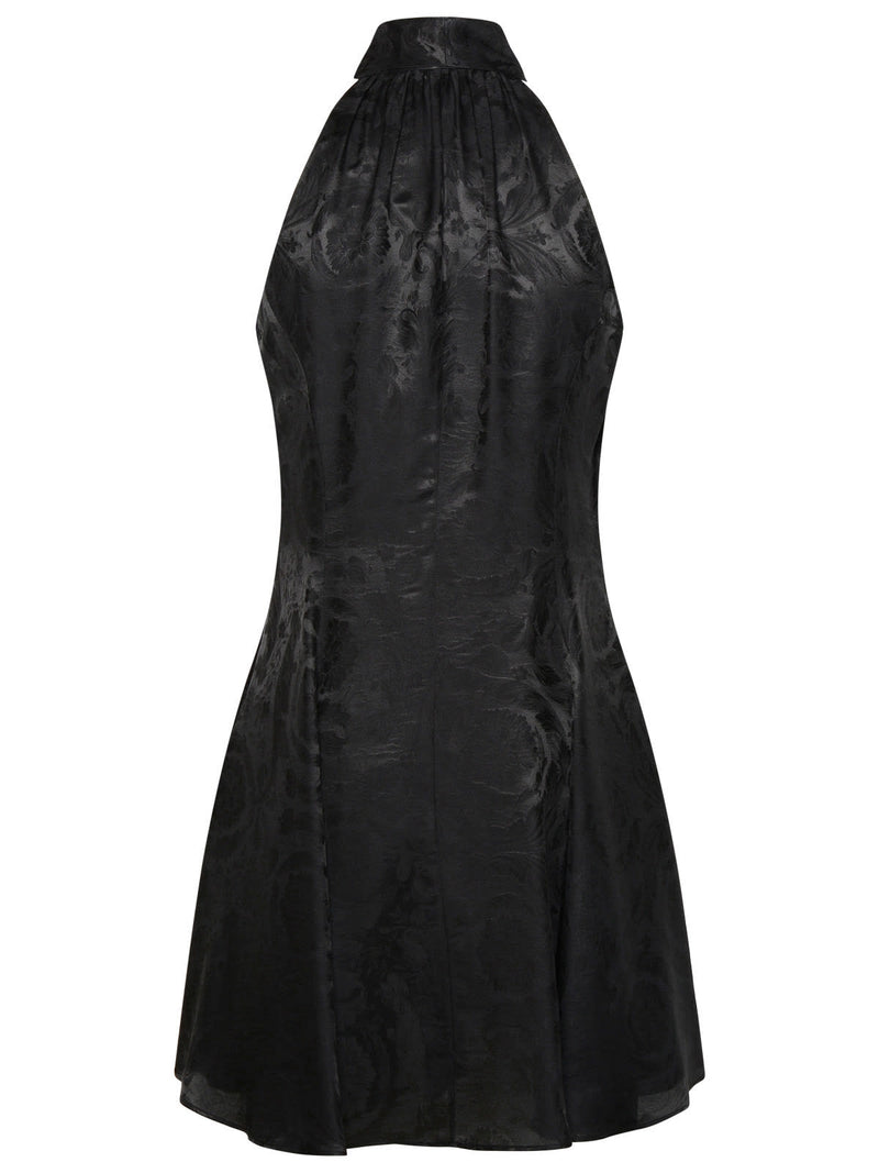 Versace barocco Dress In Black Silk Blend - Women