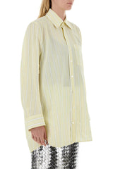 Bottega Veneta Embroidered Cotton Blend Oversize Shirt - Women