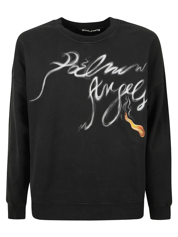 Palm Angels Foggy Pa Crewneck Sweatshirt - Men