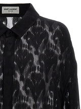 Saint Laurent Transparent Silk Pattern Shirt. - Men - Piano Luigi