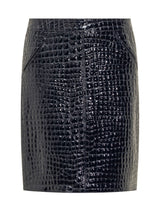 Tom Ford Crocodile-embossed Leather Skirt - Women