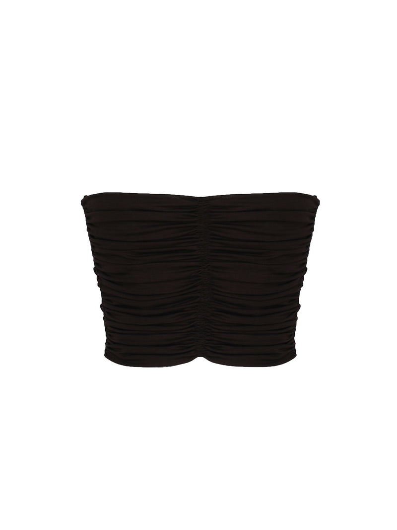 Saint Laurent Draped Crop Top - Women