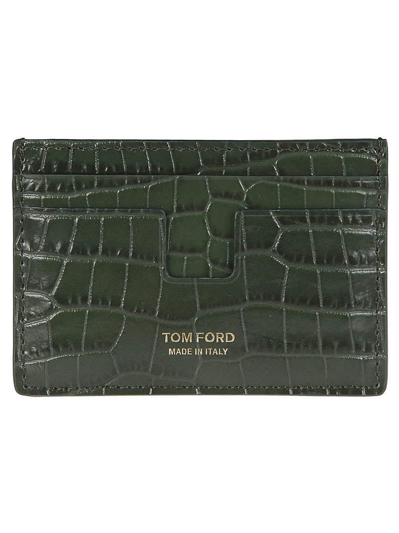 Tom Ford Printed Alligator Credit Card Holder - Men