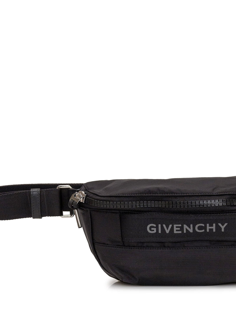 Givenchy G-trek Waist Bag In Black Nylon - Men