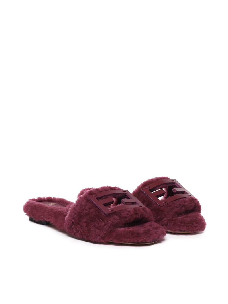 Fendi Sheepskin Slippers - Women - Piano Luigi