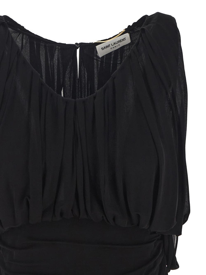 Saint Laurent Draped Mini Dress - Women