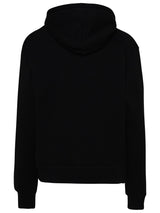 Dsquared2 Black Cotton Hoodie - Women - Piano Luigi