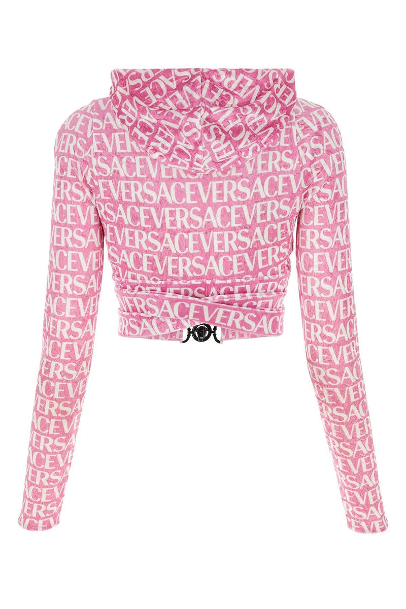 Versace Printed Chenille Top - Women - Piano Luigi