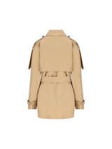 Burberry Double Breasted Belted Trench Coat - Women