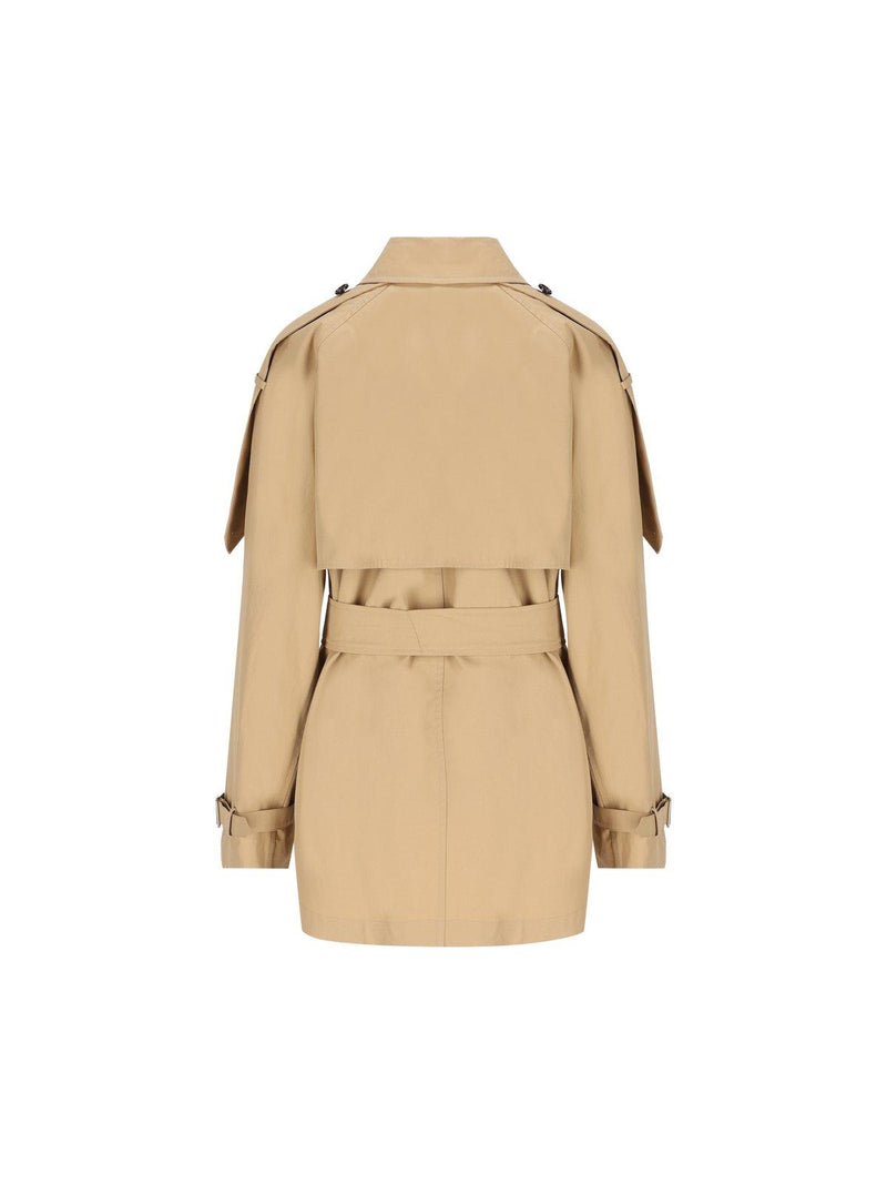 Burberry Double Breasted Belted Trench Coat - Women