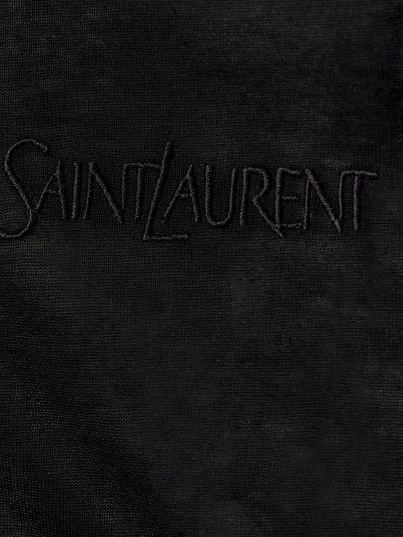 Saint Laurent Cotton T-shirt With Embroidery - Men