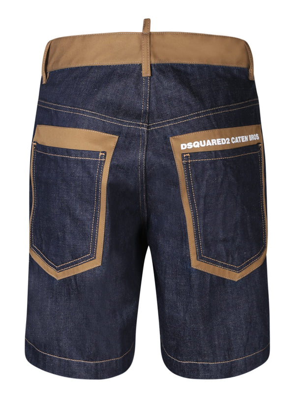 Dsquared2 Caten Bros Marine Blue Shorts - Men